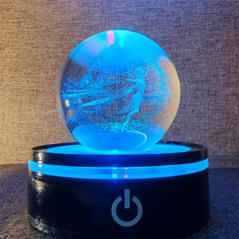 Солнечная система 3d хрустальный шар Хрустальный глобус Лазерная резка Хрустальный шар с шаровой подставкой Декоративные сферы планет Галактика Подарок на день рождения Украшения