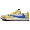 Travis Scott x Air 1 Retro Low OG SP Canary Женские кроссовки Желтый Racer-Синий Светло-Серебристый DZ4137-700