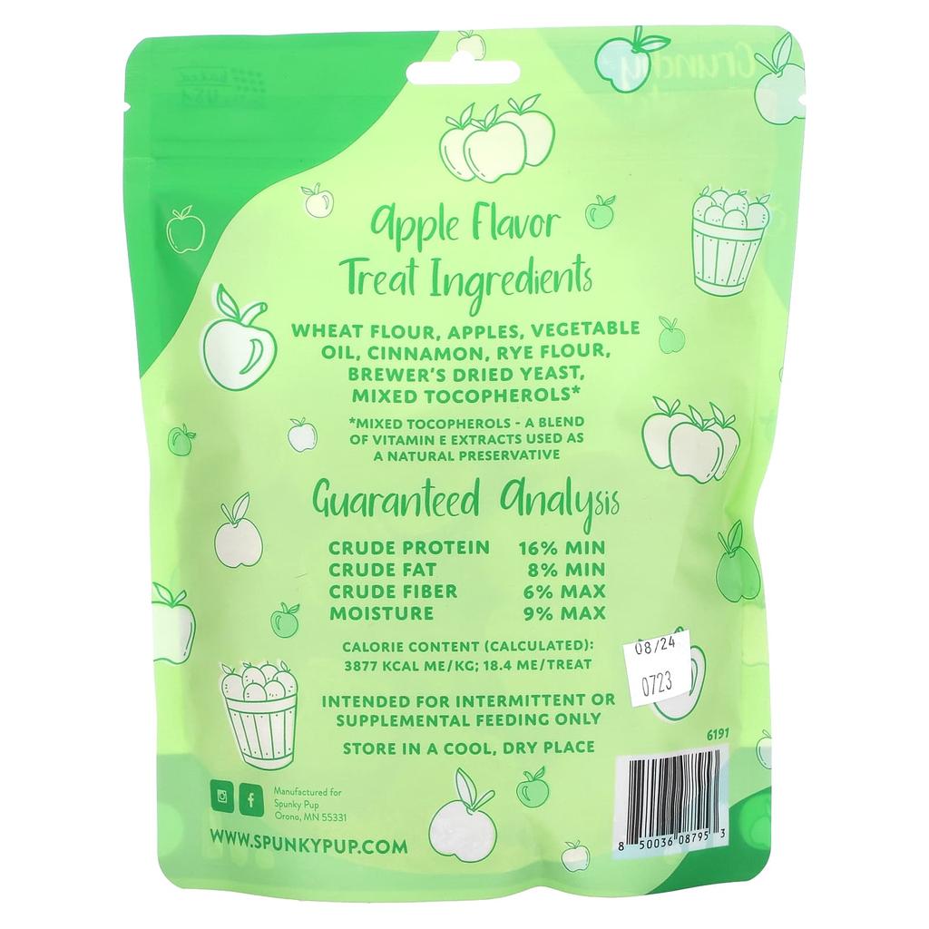 100% Натуральные лакомства для собак, Хрустящее печенье, Яблочные оладьи, 283 г(10 унций)
