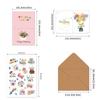 20pcs Combination Set Birthday Greeting Card DIY Message Cards  For Kids Friends Family