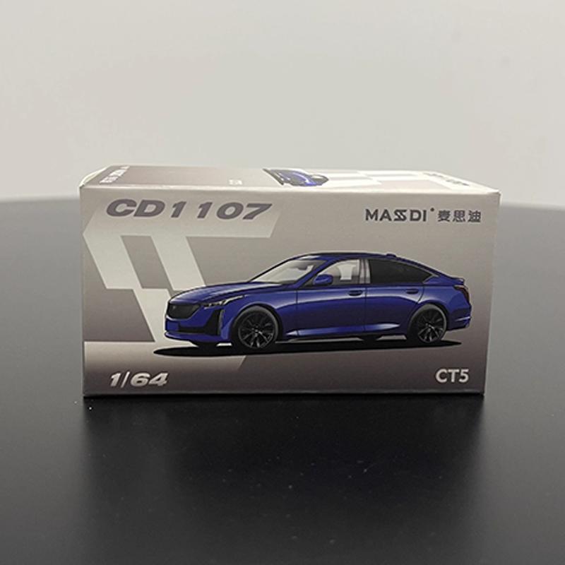 In Stock Masdi 1/64 Cadillac Ct5 Simulation Alloy Miniature Die Casting Integrated Car Model Customization Toy Ornament Gift