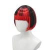 Black and Red Color Matching Neat Bangs Bobo Head Synthetic Wig | Gothic Wind Holiday Party Performance Preferred Wig | Vampire