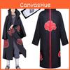 Костюм Косплей Наруто Акацуки Учиха Итачи Халат Накидка Плащ Мягкий Материал Ткань