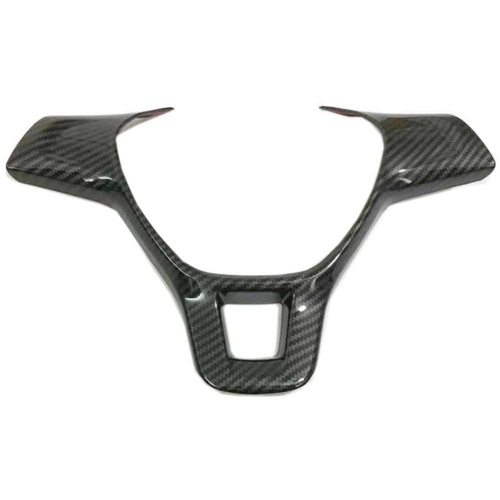 Carbon Silver Car Steering Wheel Switch Panel Decoration Frame For VW Volkswagen E-UP E Up FOX 2016 - Interior