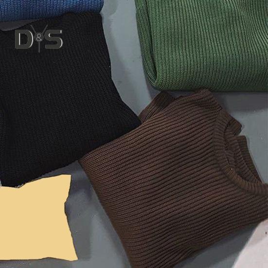 Корейский стиль осень зима мужской свитер-пуловер с круглым вырезом длинный рукав однотонный свободный крой трикотажные топы уличная одежда