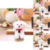 Cute Dog Plush Keychain With Soft Short Pile For Kids And Collectors