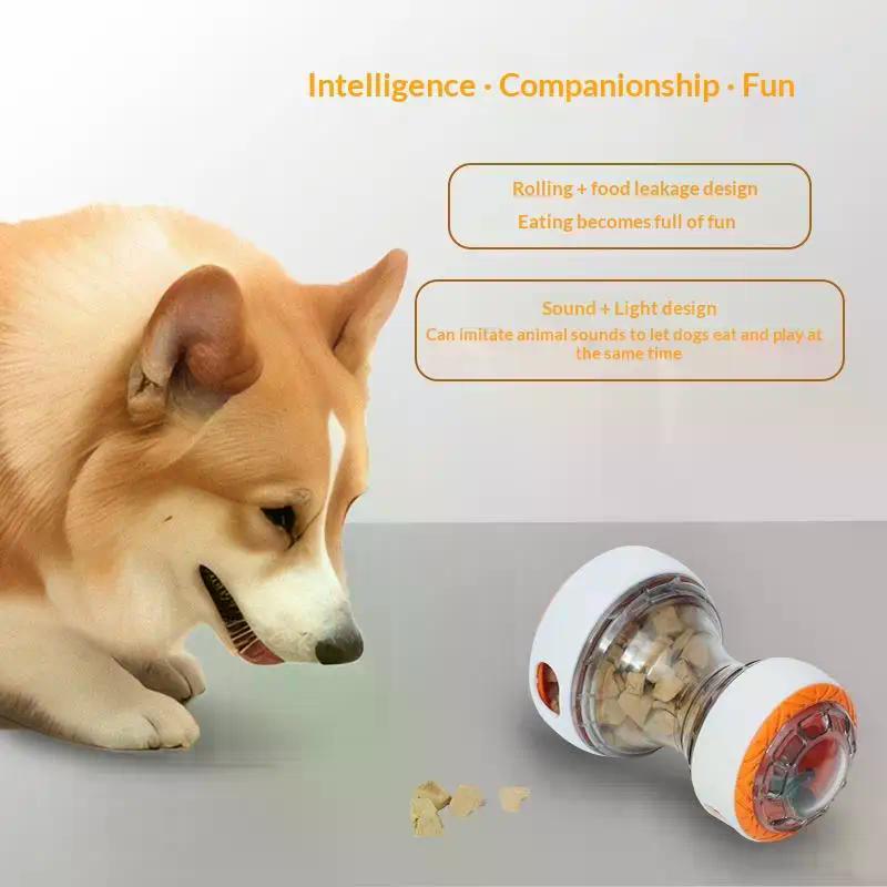 Interactive Dog Treat Dispenser Ball, Rolling Leak Food Puzzle Toy, Slow Feeder For Chew Teeth Health, Durable Pet Toy Suitable For All Breeds