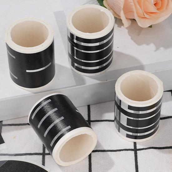 Дорожная лента, черная дорожная дорожка, дорожная лента для автомобиля, миниатюрный декор для кукольного домика, клейкая наклейка без остатков, игрушка для рукоделия для детей