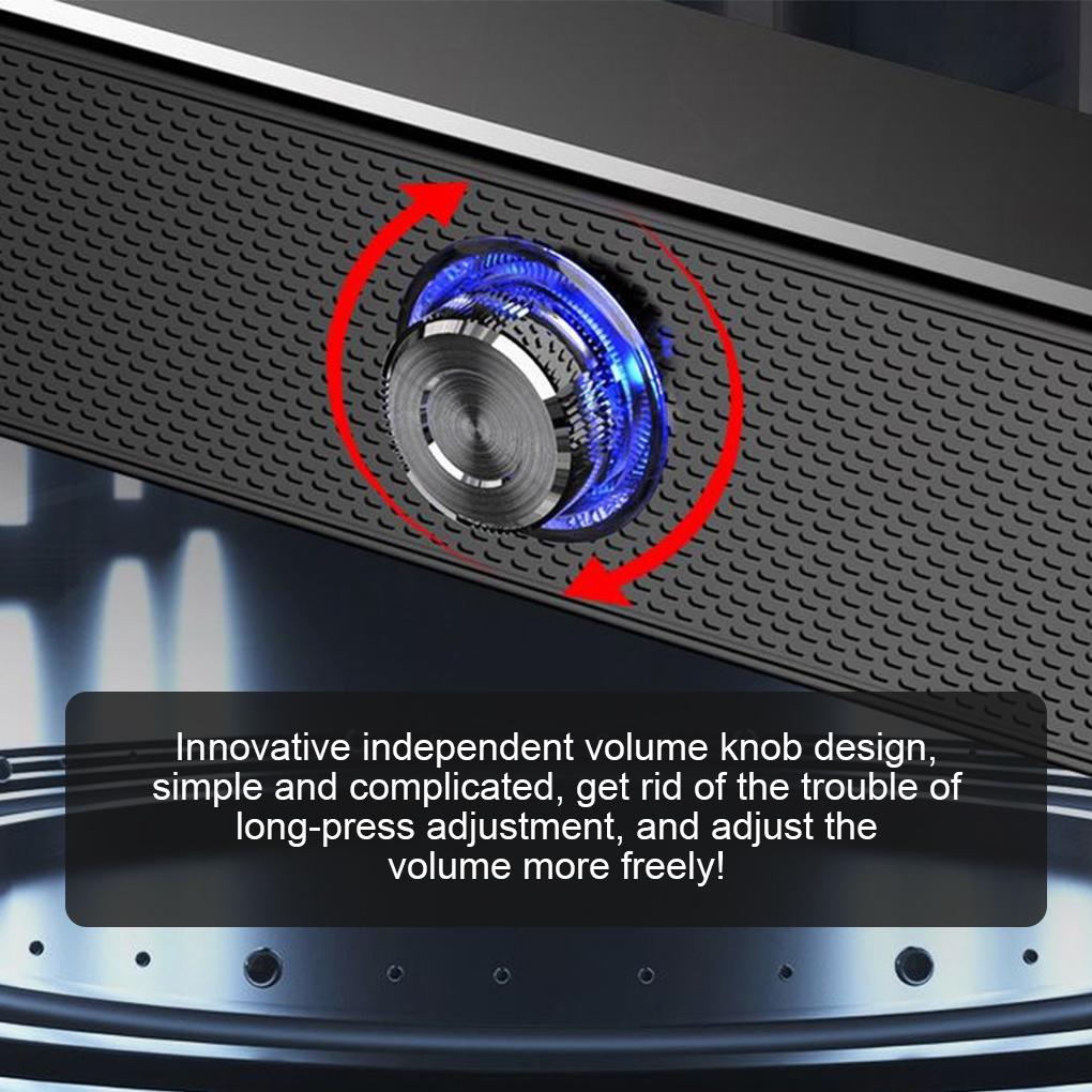 Беспроводной динамик Bluetooth-совместимый Двойной рожок Стерео Сабвуфер Громкоговоритель Саундбар Для домашнего использования Высокая громкость Ноутбук ПК