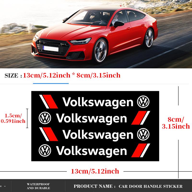 EFG1 Car Door Anti Scratch Auto Door Handle Protector Decals Wiper Stickers For VW Passat Jetta Golf 4 7 Touran MK 3 4 7 Polo Tiguan