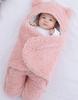 Swaddling blanket for when leaving baby birth cold baby swaddling blue winter, autumn, newborn, hospital, fluffy, bear, baby, products, gift, present,