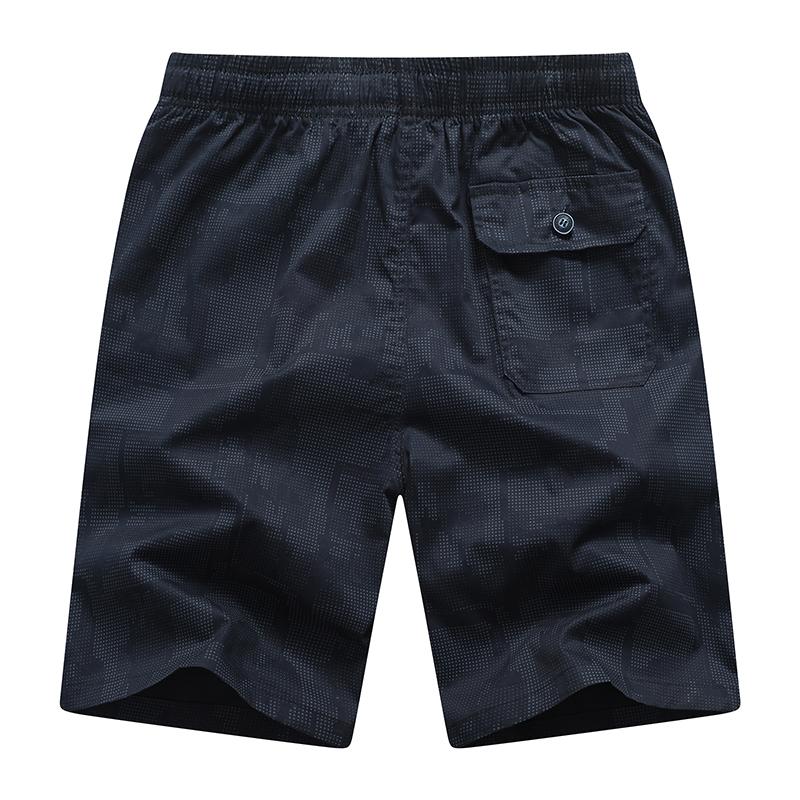 Летние хлопковые повседневные шорты, мужские бермуды с эластичной резинкой на талии, удобные мужские рабочие шорты