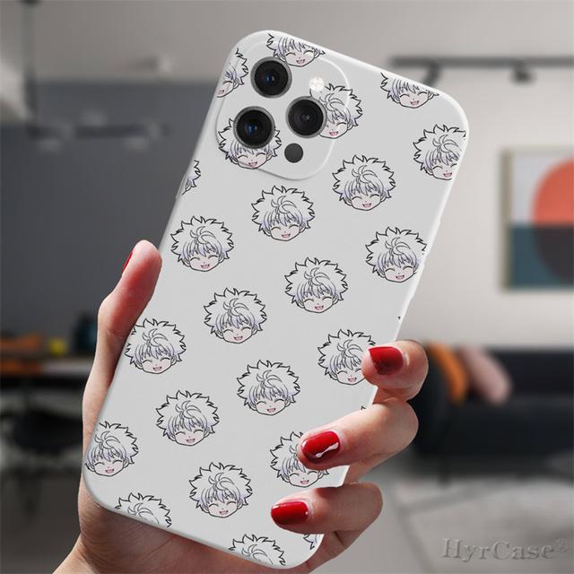 Для Iphone 13 11 12 14 Pro Max Mini Xs Xr 14plus белый чехол аниме Hunter X Hunter Killua Hisoka силиконовый защитный чехол