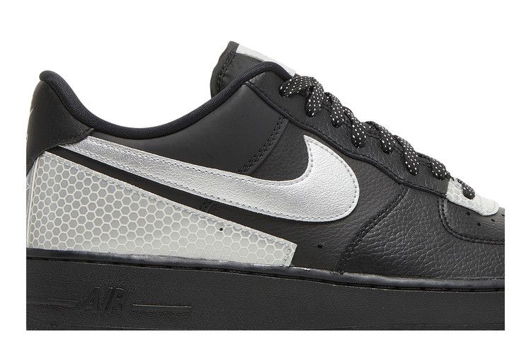 Men's Sneakers Nike Air Force 1 Low 3M Black Black/Black-Metallic Silver