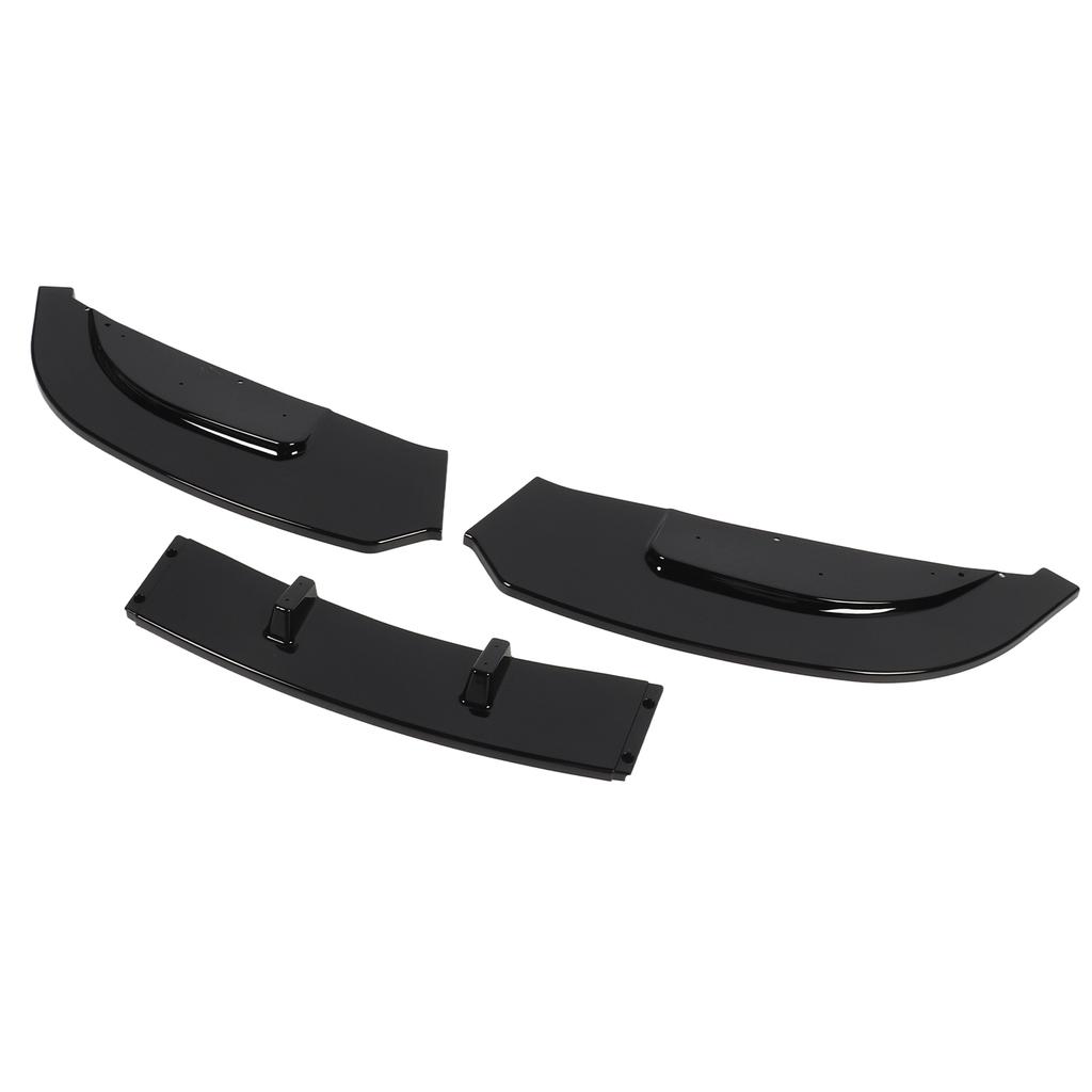 3 Sections Front Bumper Lip Spoiler Sturdy Stylish Front Bumper Lip Splitter For 3 Series E92 E93 Standard Glossy Black