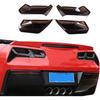 ABS Черный Задний Фонарь Линза Задний Фонарь Комплект Подходит Для Chevrolet Corvette C7 2014- Автомобильный Внешний Задний Фонарь Защитная Крышка Аксессуары