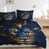 3pcs Lion Face Artwork Duvet Cover Set - Machine Washable, Includes 1 Cover and 2 Pillowcases, No Core Included yy251013045