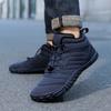 2024 зимние новые мужские и женские ботильоны водонепроницаемые повседневные спортивные ботинки сохраняющие тепло плюшевые зимние ботинки 35-47
