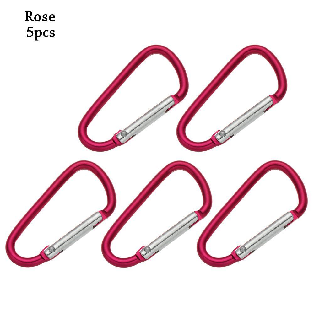Safety Multicolor Aluminium Camping Hiking Hook Buckle Keychain Climbing Button Alloy Carabiner