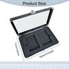 Trading Card Display Case Storage Box Portable Collection Aluminum Card Case Showcase for Sports Cards Collection Table Top