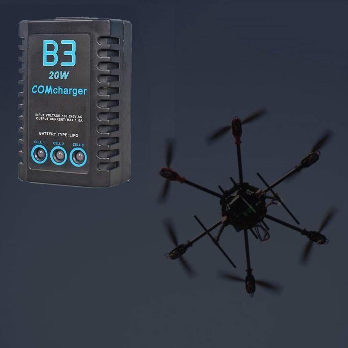 Chargeur Lipo - YUNIQUE FRANCE - B3 20W - 1600mA - Compatible 2S 3S - Prise EU