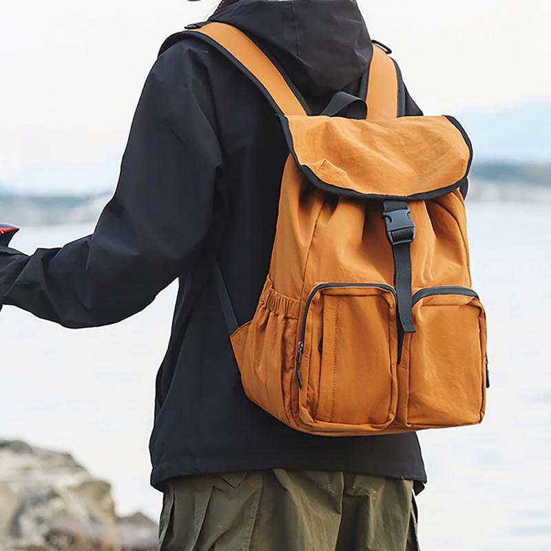 New Workwear Style Large-Capacity Backpack Lightweight Water-Resistant Multi-Pocket Outdoor Travel Backpack