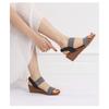 Sandals Women One Strap Roman Shoes Fairy Style New Summer Large Size Slope Heel Fashion Women's Shoes