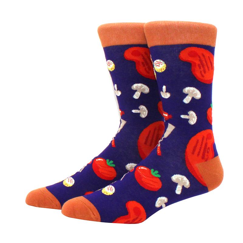 Новые мужские носки бренда Diamond Ramen Astronaut Pattern Hip hop Cool Socks для мужчин зимние толстые длинные носки для скейтбординга смешные цветные