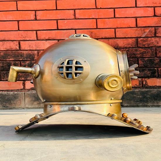 Nautical Scuba Anchor Diving Helmet 1921 Anchor Engineering Diving Helmet Brown Diving Helmet Marine Scuba Diving Divers Helmet.