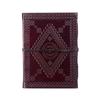Tree of Life Leather Journal, 125 Unlined Recycled Paper Pages Notebook Diary