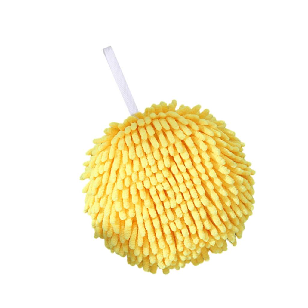 Шениловое ручное полотенце Микрофибра Мяч для рук для ванной и кухни Быстросохнущее Сильно впитывающее Дизайн Разноцветное