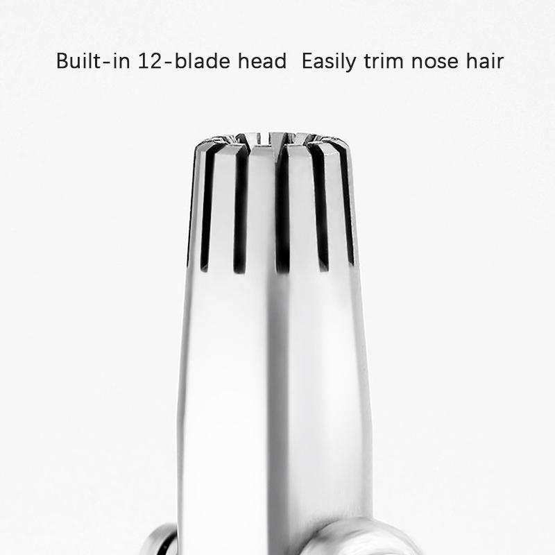 Ручной триммер для волос в носу из нержавеющей стали, набор ножниц, профессиональный инструмент для удаления носа