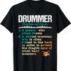 Drummer Definition - Funny Percussionist Drums Musician T-Shirt