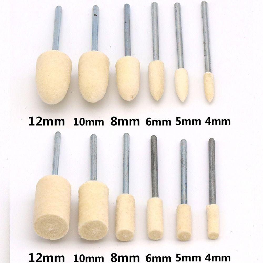Watch Polishing 2.35/3mm Shank Wool Felt Polishing Cashmere Multiple Sizes Polishing Wheel Cashmere Polishing For Dremel