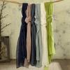 Super Long 240Cm Solid Color Linen Scarf, Retro Literary And Versatile