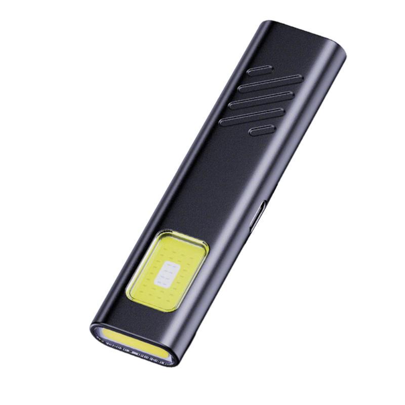 Портативный светодиодный фонарик с USB-зарядкой, два режима освещения, аккумулятор 1200 мАч, для кемпинга, походов, дома, экстренных случаев