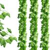 12/24 шт., висячие искусственные листья плюща, гирлянда из ротанга, виноградная лоза, растение, свадебный декор