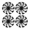 4Pcs 15in Hubcap Wheel Cover Sporty Look Protective Scratch Proof Wheel Rim Cover Replacement for Seat