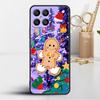 Кейс Красный Нос Олень Санта Клаус Для Huawei Honor X8 X9 P50 X7 50 20 8X Play 9A P40 P30 Lite P Smart 2021 Черный Чехол