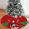 62cm Christmas Tree Skirt Red Santa Claus Snowman Mat Christmas Decor Xmas Tree Mat for Home New Year Decor