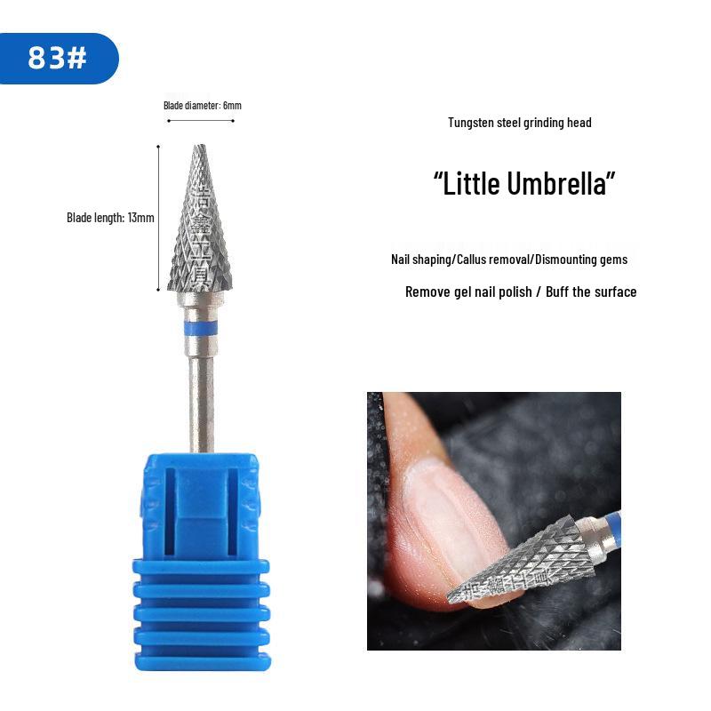 Коническая фреза из вольфрамовой стали для снятия гель-лака