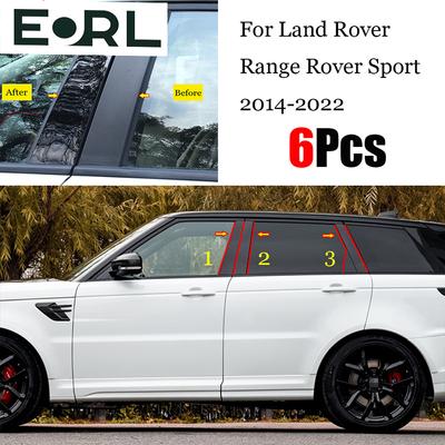 Для Land Rover Range Rover Sport L494 2014 - Автомобильная центральная стойка Декоративная накладка на окно из поликарбоната Стойка B C Защитная накладка