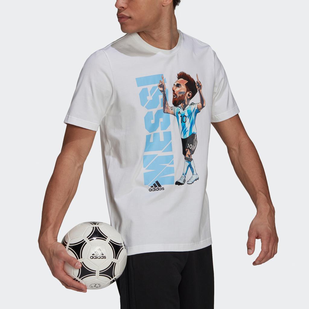 Adidas Icon Tee Casual Short Sleeve Football Shirt Men Tops White HA5451