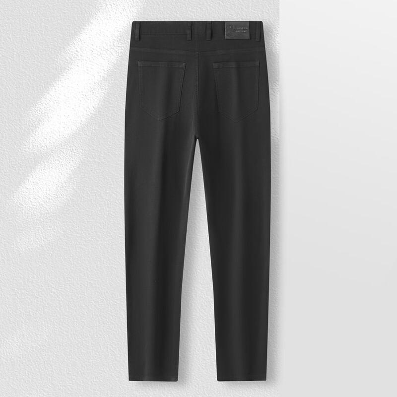 Мужские черные прямые джинсы MONTAGUT из мягкой эластичной ткани Tencel
