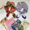 Floral Small Square Scarf for Women: Spring & Autumn Neck Accessory