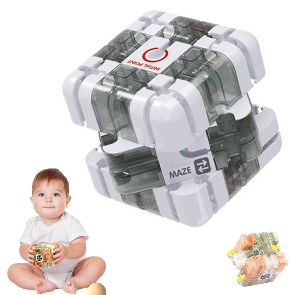 3D Лабиринт Магический Кубик Шестисторонний Прозрачный Пазл Кубик Скорости Кубики Игрушки Лабиринт Для Детских Развивающих Игрушек Подарок на День Рождения