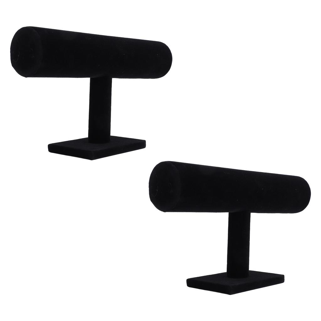 2pcs T Bar Bracelet Organizer Display Stand Organization Display T Shaped Bracelet Holder for