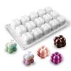 12Pcs Small Bubble Silicone Candle Molds Handmade Spherical Dessert Cake Baking Chocolate Making DIY Soap Plaster Resin Mold