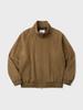 Atelier Deldio Super 140S Wool Zip-Up Blouson (Camel)