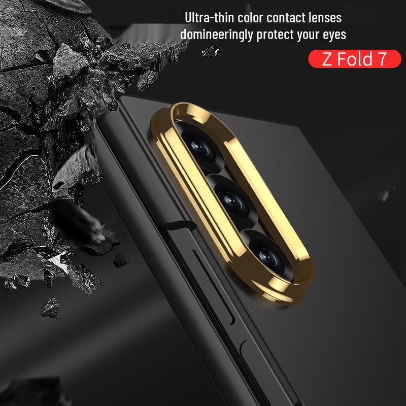 Женский матовый чехол-накладка с ощущением кожи для Samsung Z Fold7, трансграничный